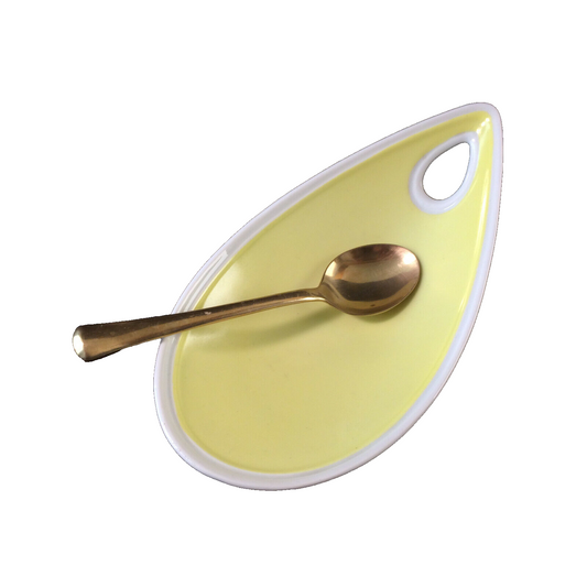 ALKA Porzellan Schale Schälchen 14,8 cm Messing 50er 60er MID CENTURY 