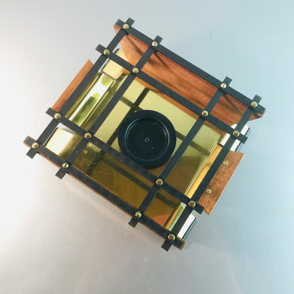 Stövchen Metall Messing Teak Holz 50er 60er MID CENTURY Rechaude