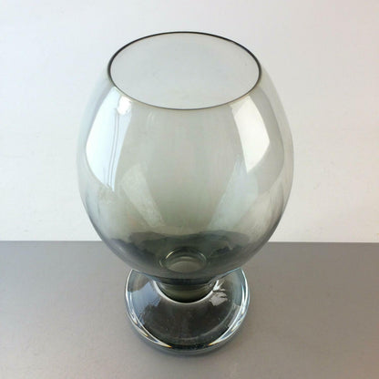 Rauchglas Vase 24 cm 50er 60er MID CENTURY Glas 