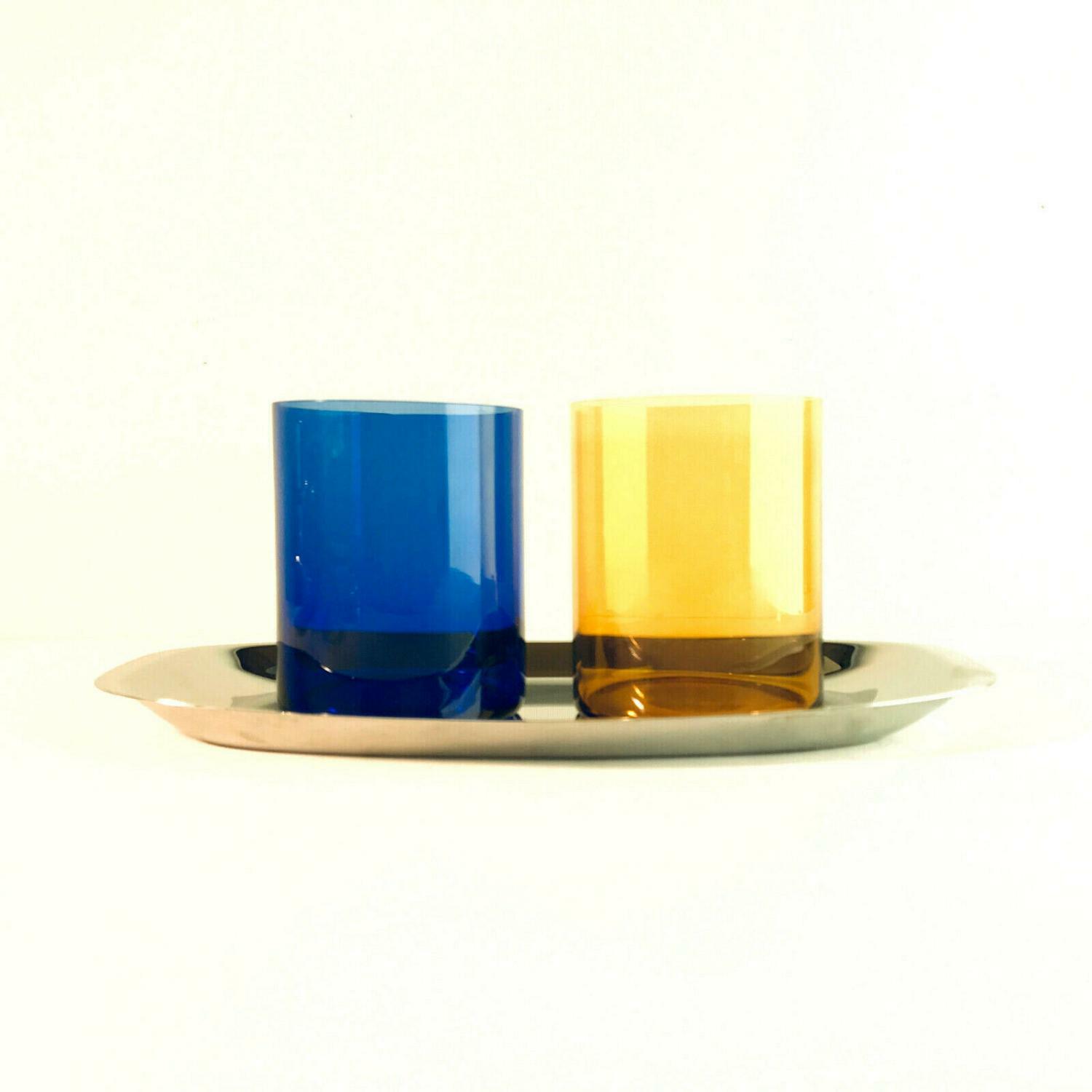 Wassergläser 50er 60er Quist Tablett MID CENTURY Gläser Likörgläser
