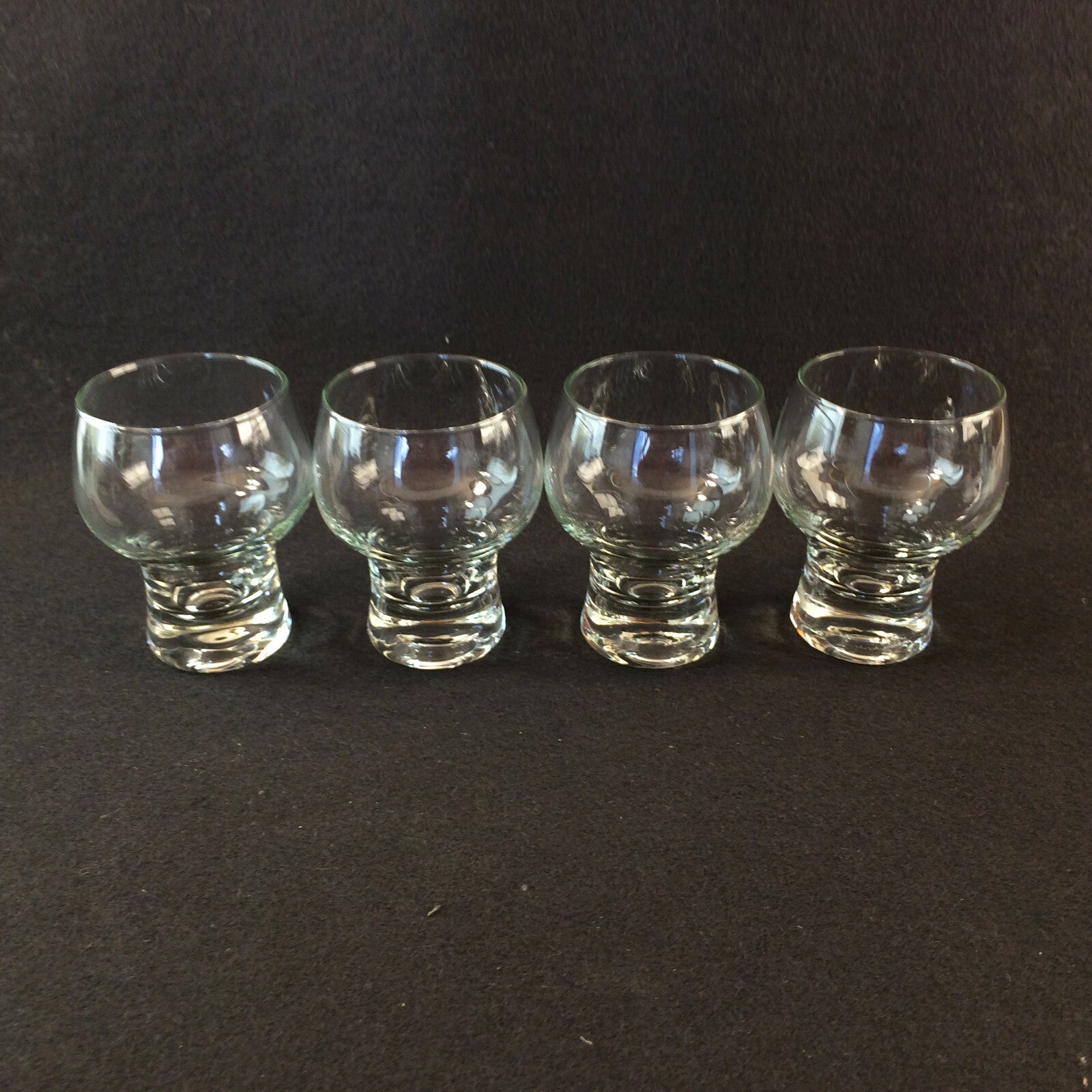 Likörgläser 7,1 cm 4er Set 50er 60er Schnapsgläser Gläser Glas