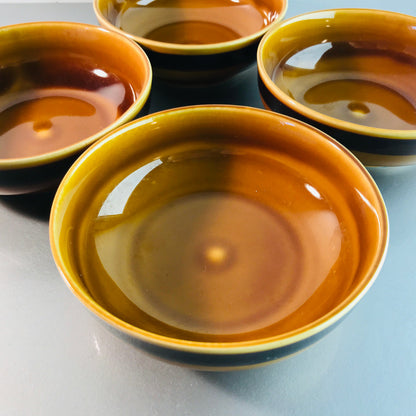 Annaburg Keramik Schalen Schälchen braun 50er 60er MID CENTURY 12,8 cm