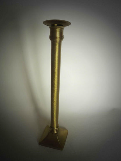 Kerzenständer MESSING Kerzenhalter Haushaltskerzen 30 cm gebürstet
