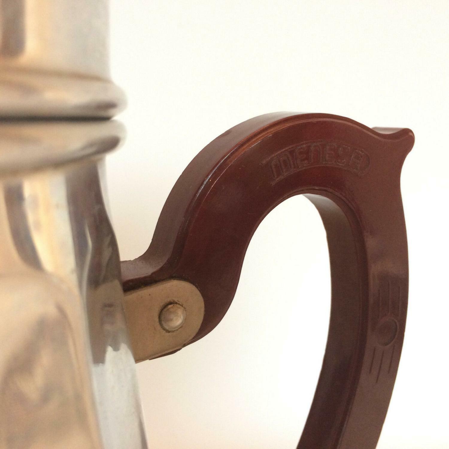 ALU Aufbrüher Bakelitgriff Kaffeekocher Kaffeemaschine Kaffekanne MENESA
