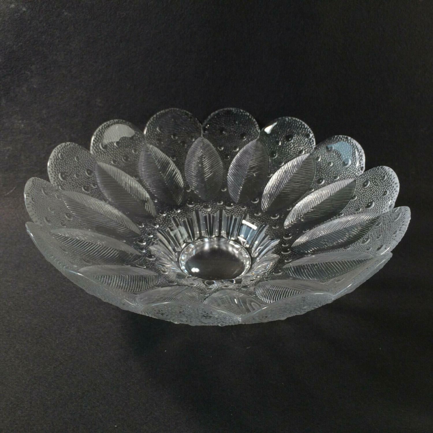 Vintage Glas Schale 27 cm Entw. R. Koschnick  Schüssel 50er 60er MEDEA