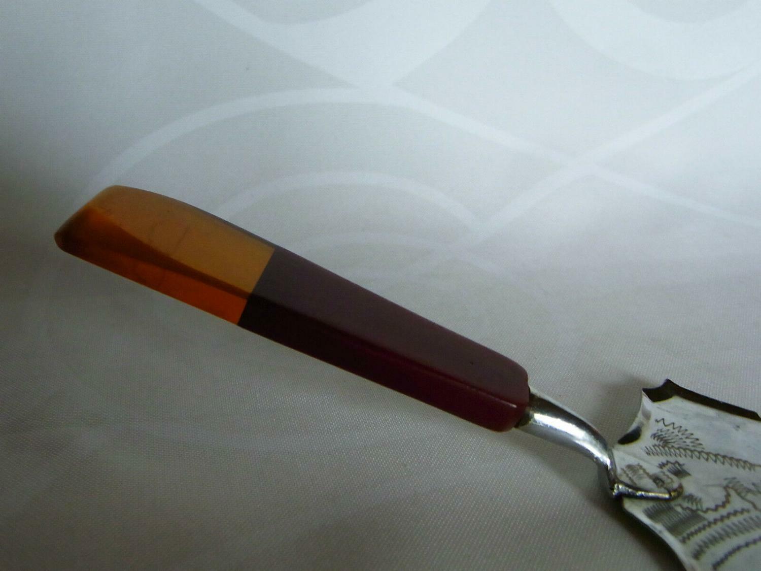 BAKELIT Tortenheber Art Déco 20er / 30er / 40er ART DECO Kuchenheber