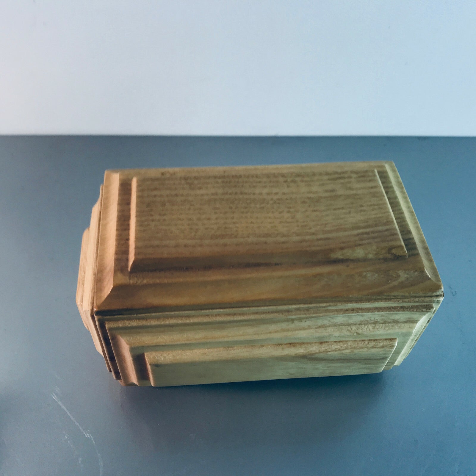 Schatulle Holz 60er 50er MID CENTURY Dose 17,5 x 11 x 9,5 cm