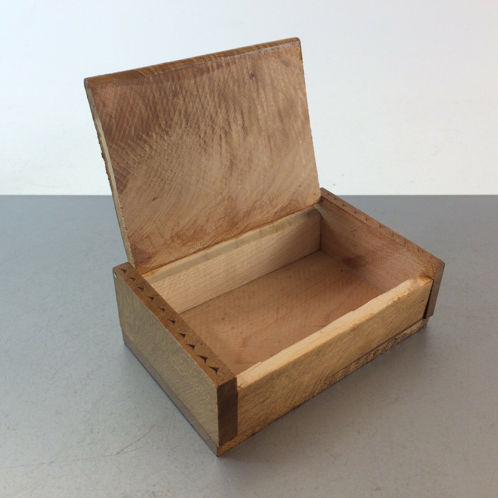 MID CENTURY Holz Dose 50er 60er Schale Deckel Deckeldose Muster