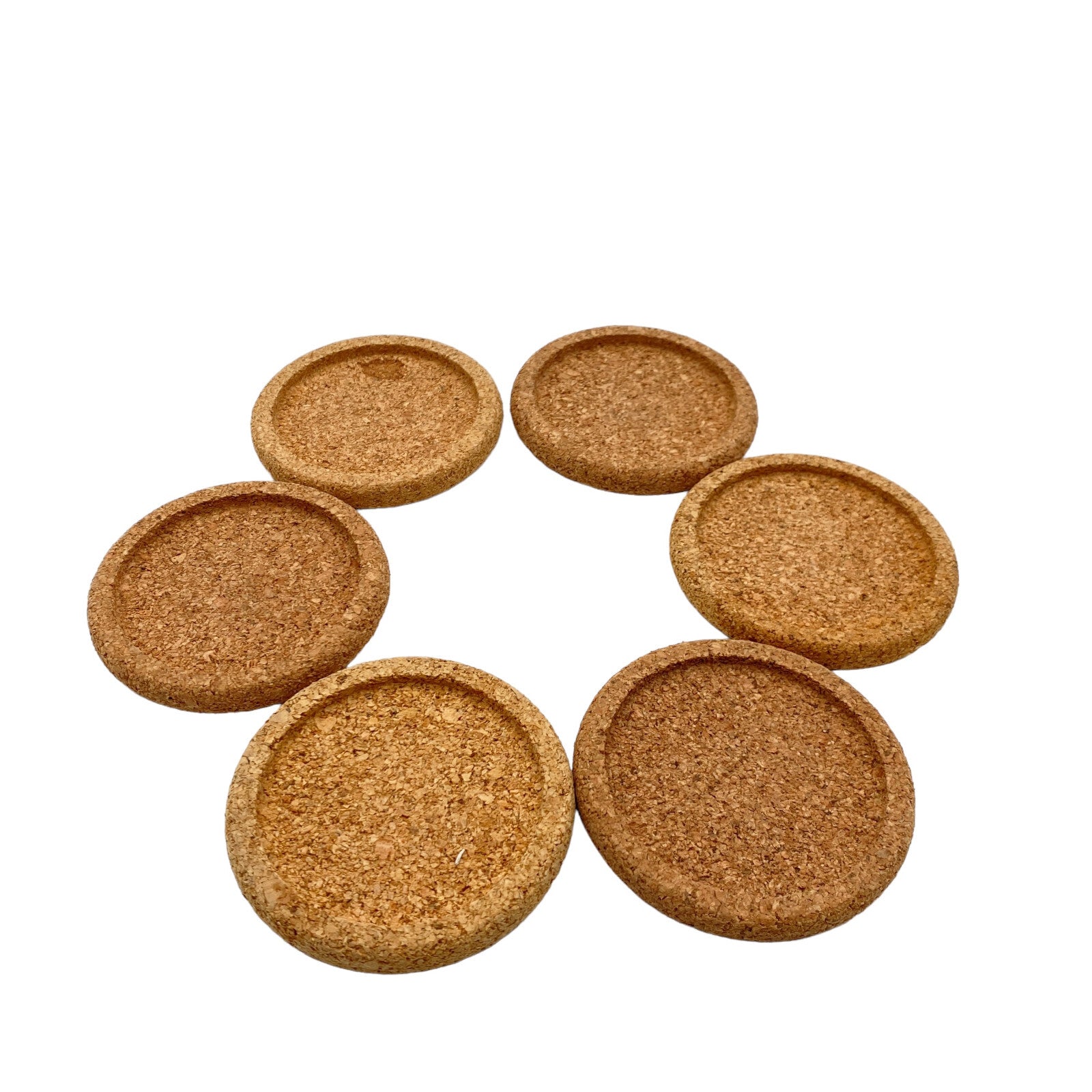 Untersetzer KORK Gläser Sektgläser Weingläser SET Teegläser D 6,5 cm (innen)