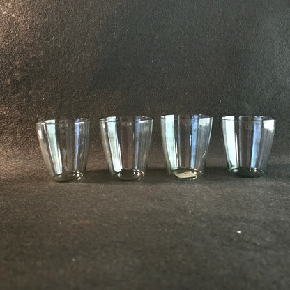 Vintage Schnapsgläser 50er 60er irisierend MID CENTURY Glas 5 cm