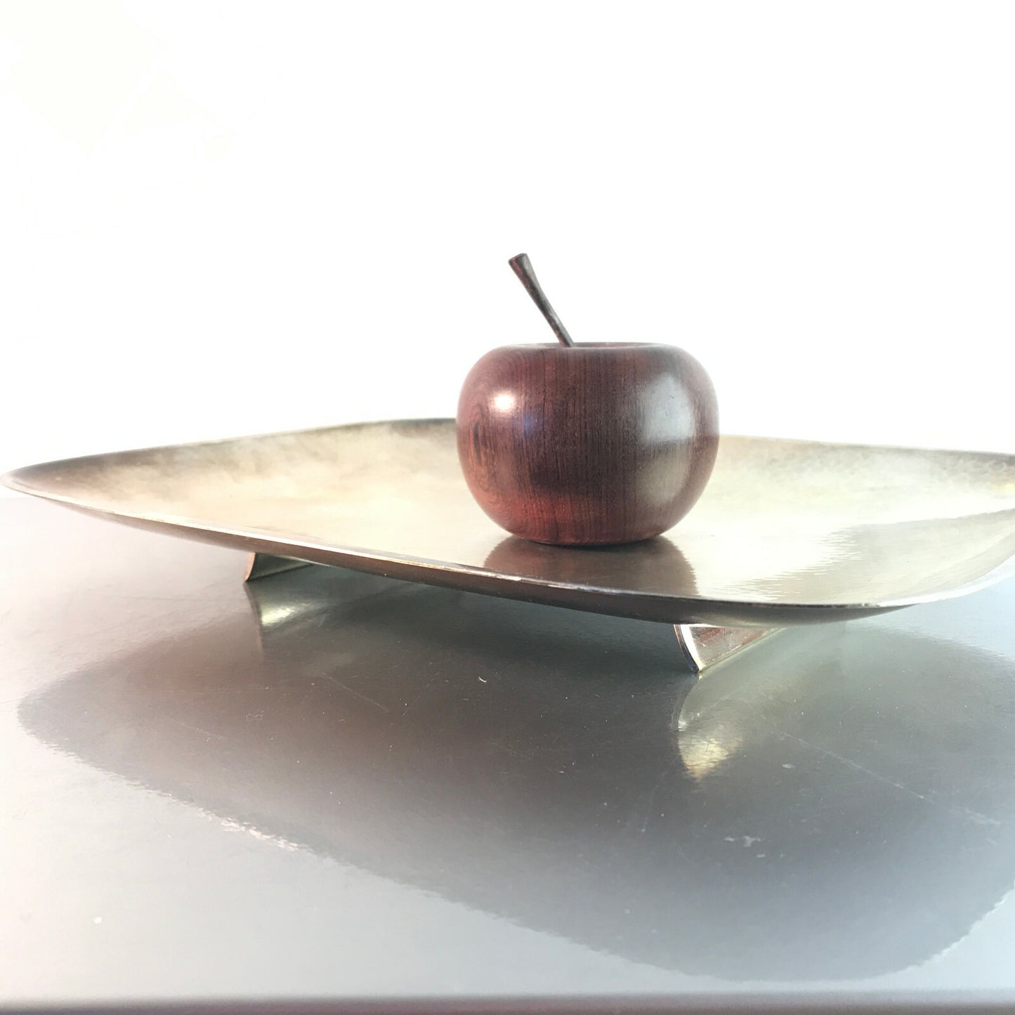 WMF Schale 20er Ablage Platte Hammerschlag D 32,5 cm versilbert Art Déco 