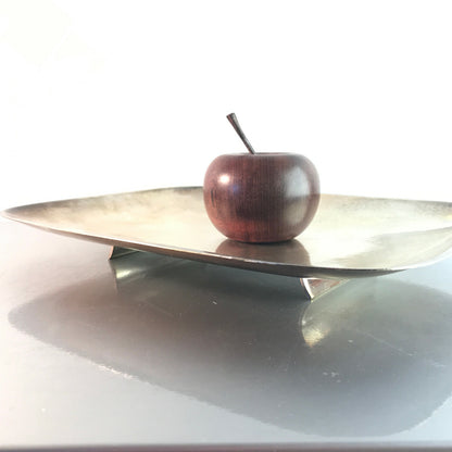 WMF Schale 20er Ablage Platte Hammerschlag D 32,5 cm versilbert Art Déco 