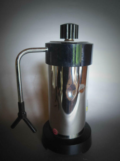 Velox Ferrara PATENT Espressokocher schwarz elektr. 3 Tassen 70er Italy