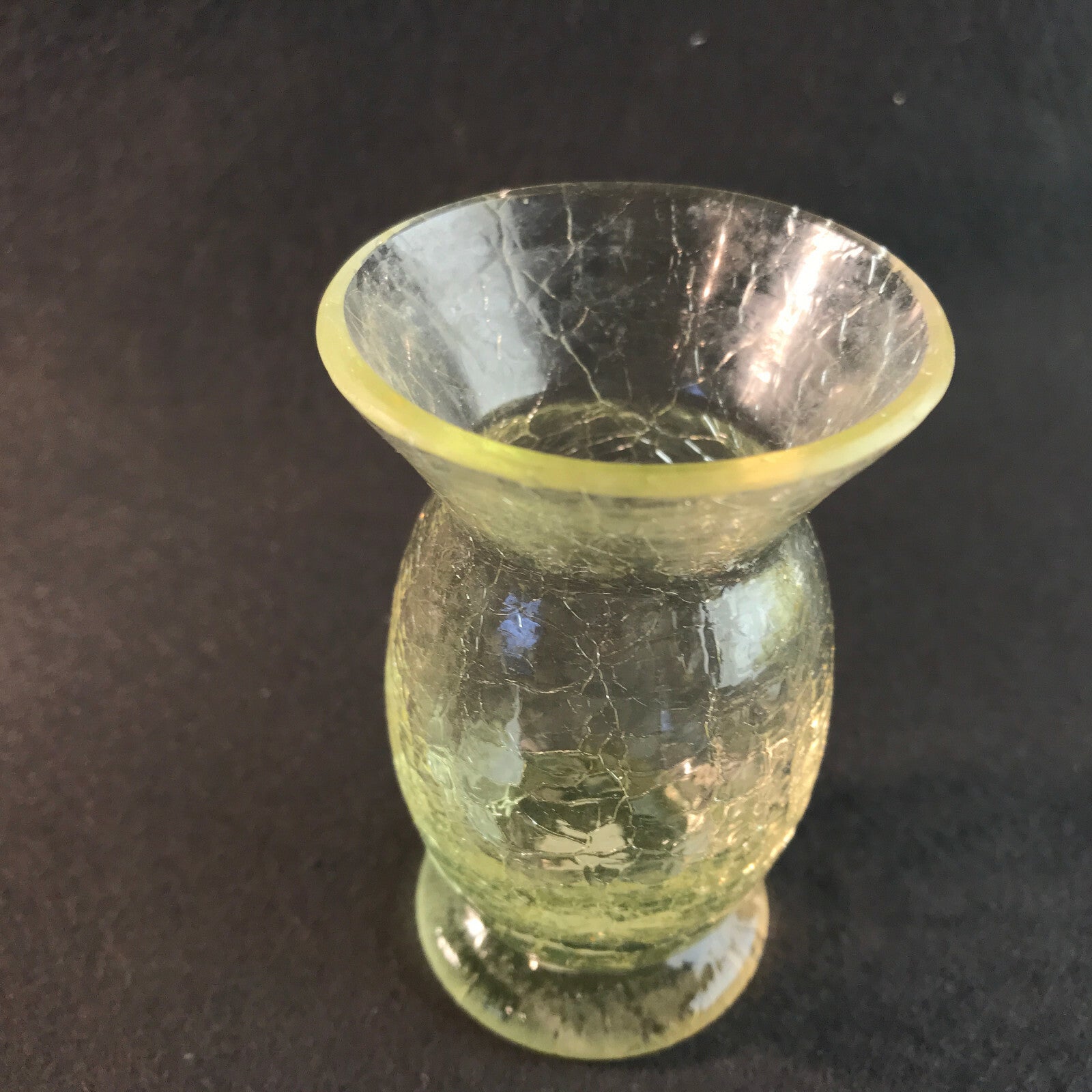 Vintage Bernstein Vase 50er 60er MID CENTURY 8,5 cm Craquelee 