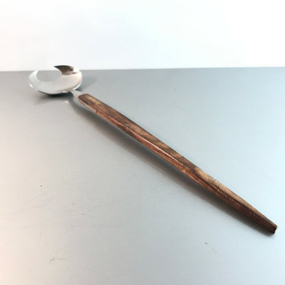 Vintage Löffel Salatbesteck Aufgebelöffel Holz 50er 60er MID CENTURY 34cm