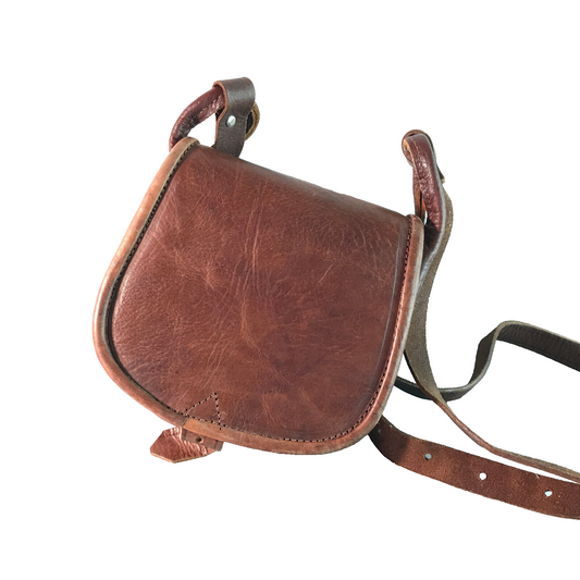 Vintage Handtasche ECHTLEDER braun Leder Tasche Schultertasche