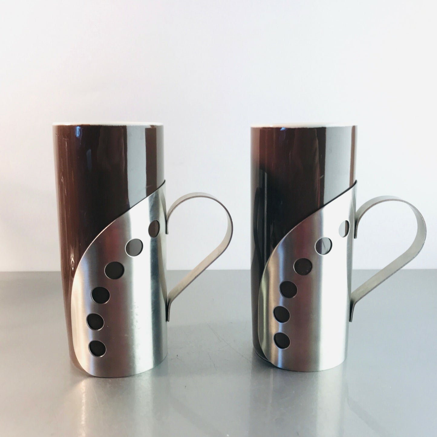 Schokoladengläser heiße Schokolade Kaba 2er Set braun 14,2 cm Porzellan