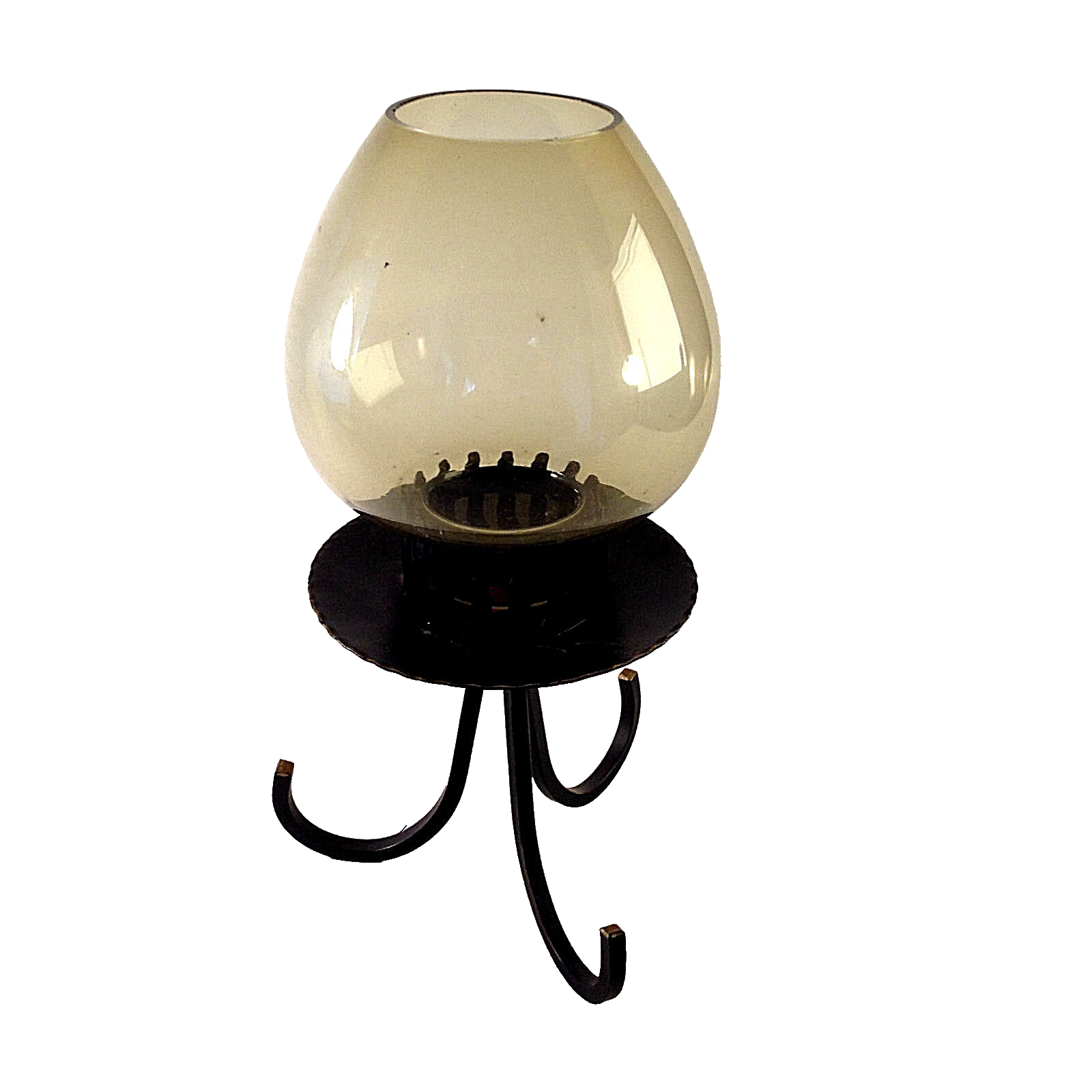 Vintage Windlicht 50er 60er 28 cm MID CENTURY Glas