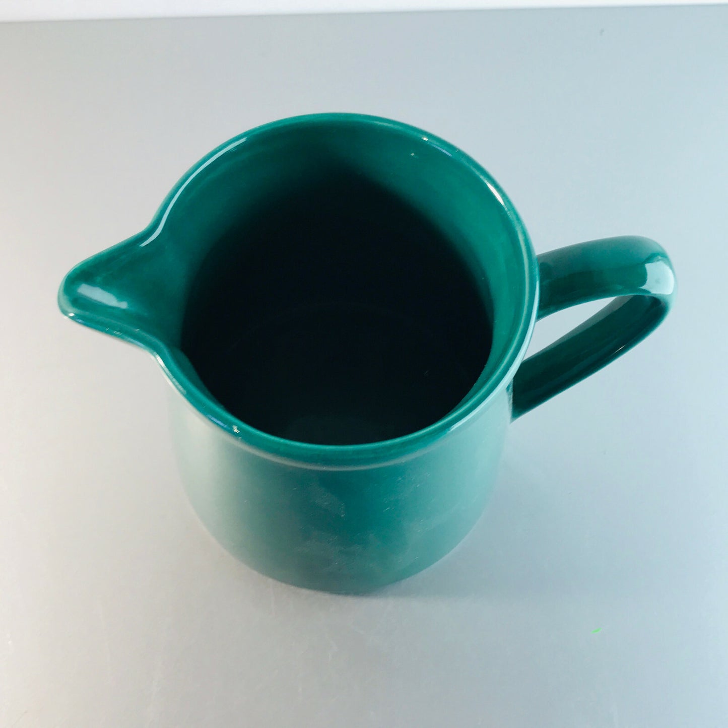 Vinatge Keramik grün H 11,8 cm Krug Kanne Kännchen