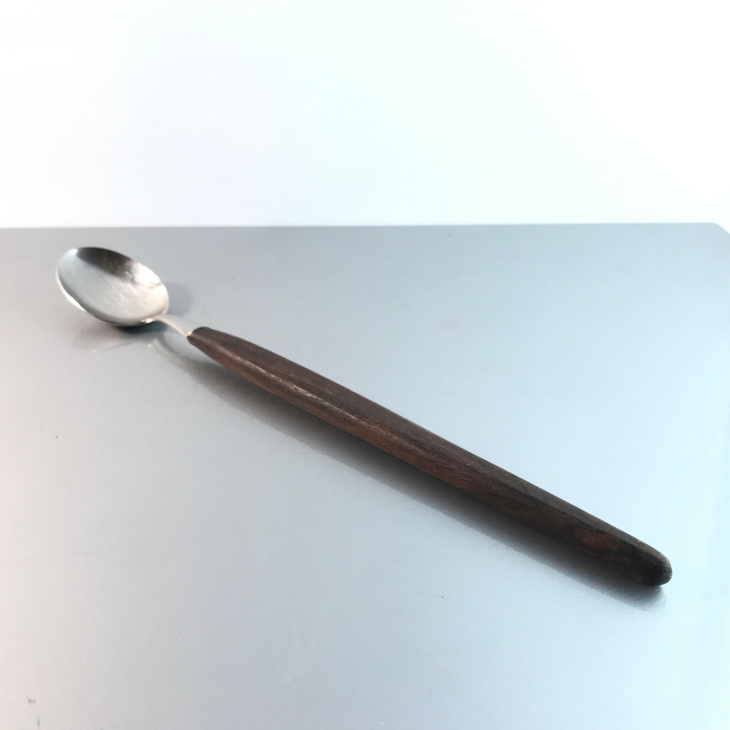Vintage Löffel Holz Teak 50er 60er MID CENTURY Vorlegelöffel 29 cm