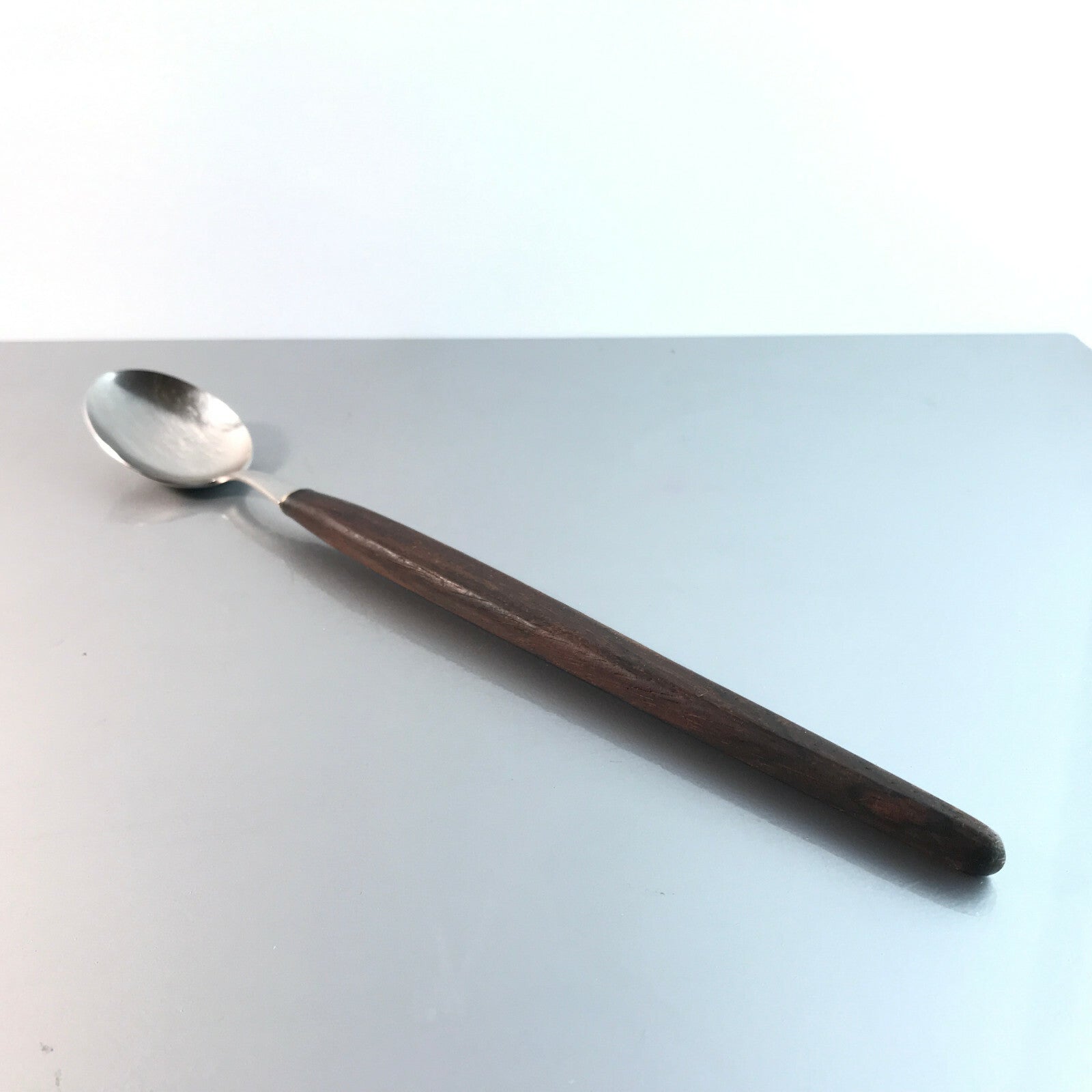 Vintage Löffel Holz Teak 50er 60er MID CENTURY Vorlegelöffel 29 cm