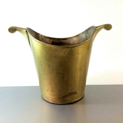 Sekteimer Champagnerkübel Flaschenkühler Messing Art Déco 21 cm 