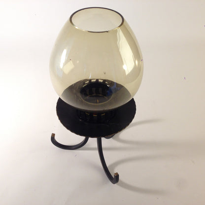 Vintage Windlicht 50er 60er 28 cm MID CENTURY Glas