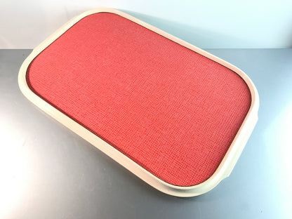 MID CENTURY 50er 60er Tablett  49 x 32 cm mit Muster Kunststoff 70er