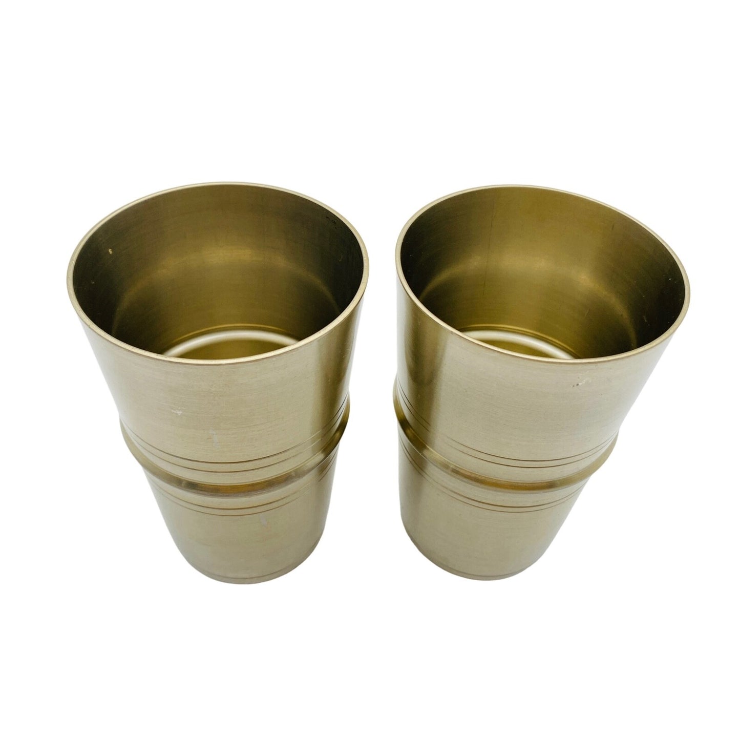 Auerhahn Zinn Zinnbecher Zinn Becher H 10,5 cm Trinkbecher 2er Set 70er 60er