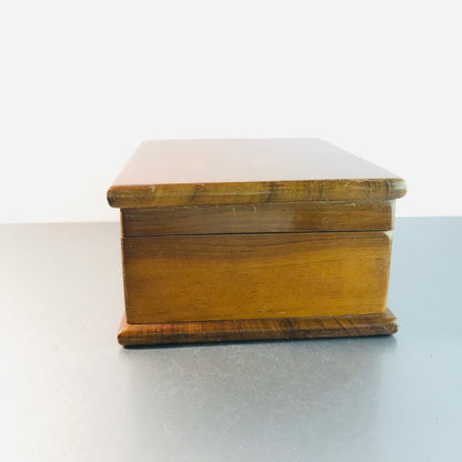 Deckeldose HOLZ Holzdose DOSE eckig Schmuckdose Schatulle Spiegel