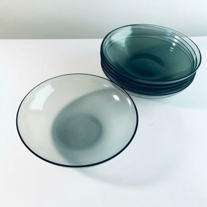 RAUCHGLAS 50er 60er Schüssel Schälchen Schale Set MID CENTURY 6 er Set