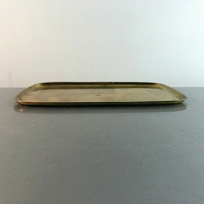 MID CENTURY Messing 50er 60er Tablett  Schale 23,5 x 15,5 cm Teetablett