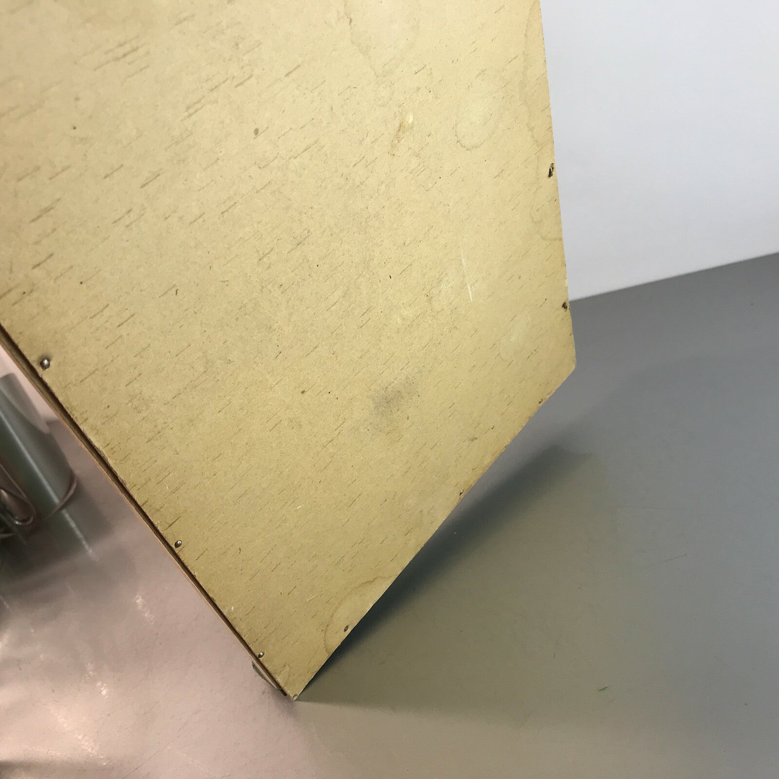 Art Déco 40er 50er 60er Tablett Holztablett Glasplatte 19,5 x 30 cm grün