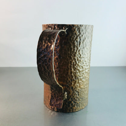 HAMMERSCHLAG Kupfer Vintage 50er 60er MID CENTURY 13,5 cm Vase Kanne