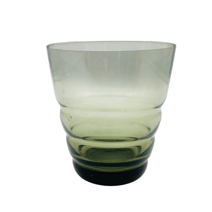 Rauchglas Wasserglas Glas 8,2 cm Vintage Trinkglas MID CENTURY 70er