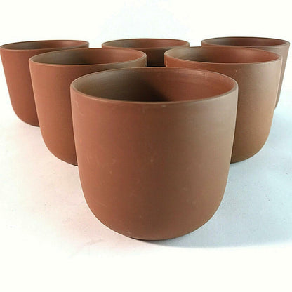 Teeschalen 5,8 cm für Teeservice TONKERAMIK für Zeremonie 6er Set Tassen