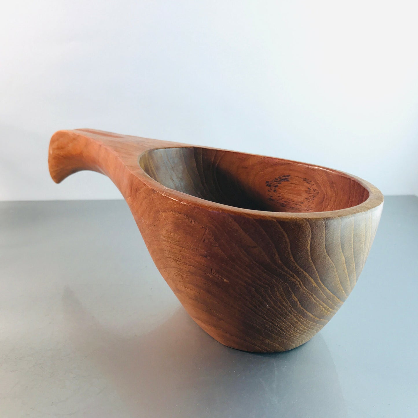 MID CENTURY Holzschale Schale Holz L 28 cm Sauna Schöpfer Teak 50er 60er