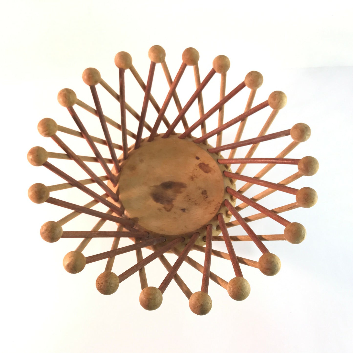 HOLZSCHALE 26 cm Schale Schüssel Vintage 50er 60er MID CENTURY 