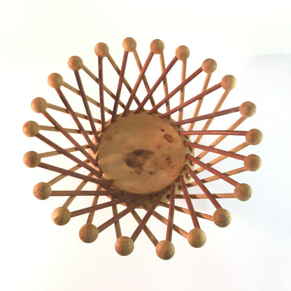 HOLZSCHALE 26 cm Schale Schüssel Vintage 50er 60er MID CENTURY 