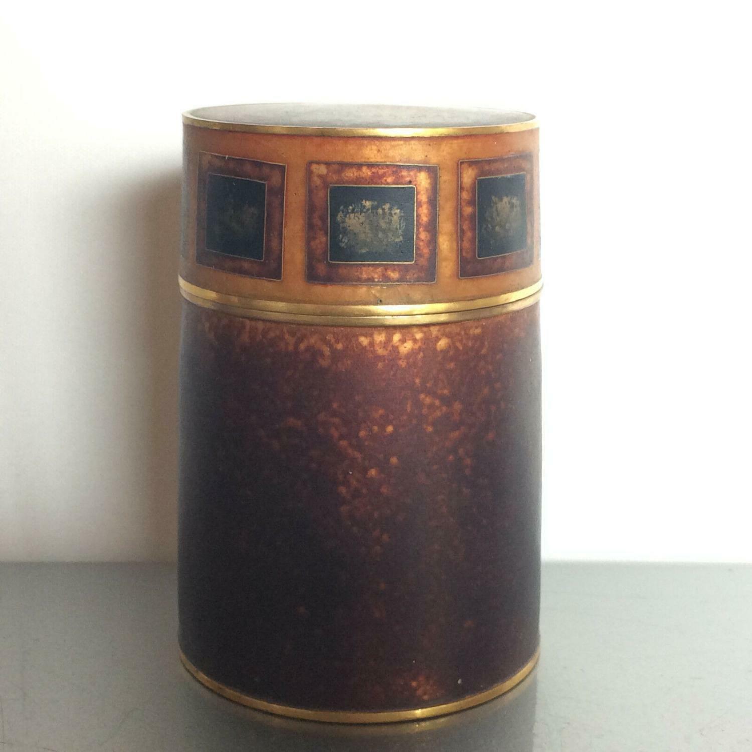 Käthe RUCKENBROD Dose Emaille 50er 60er Stegemaille Cloisonne Deckeldose