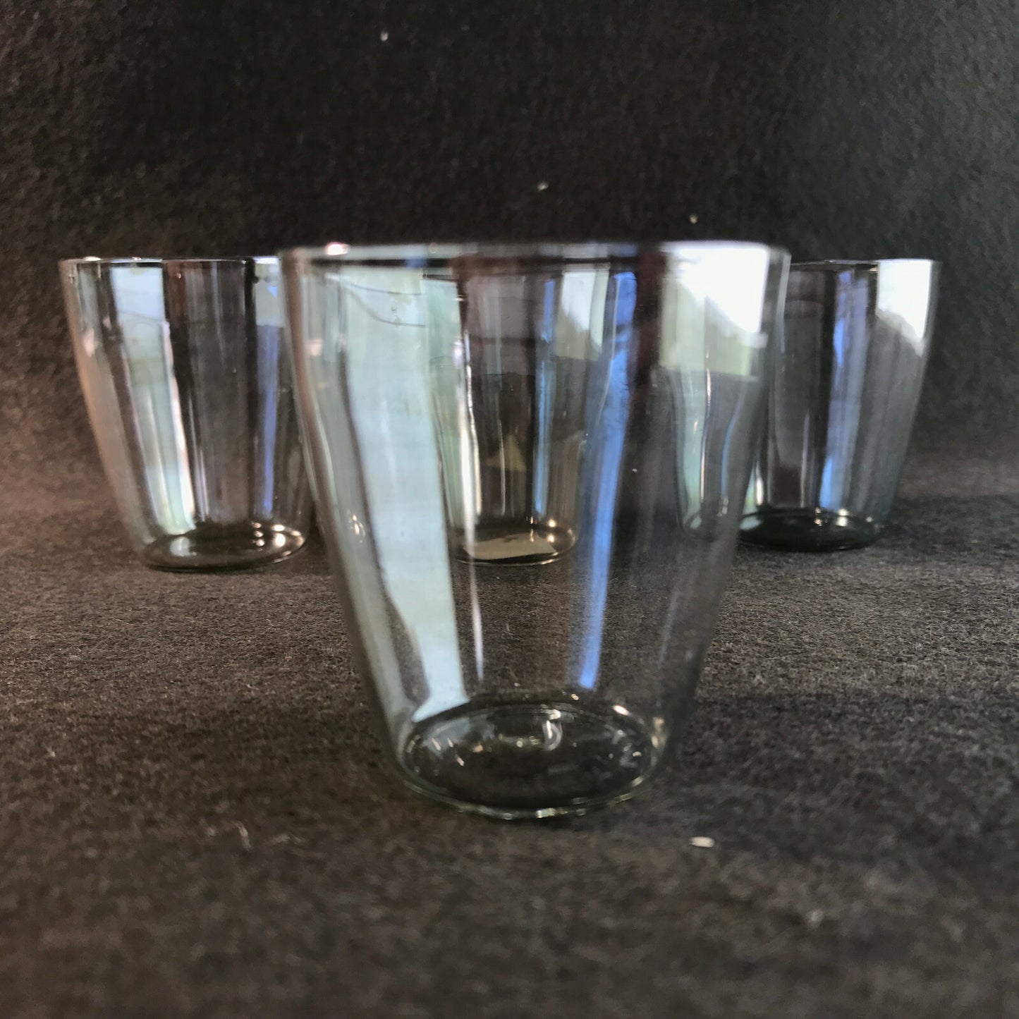 Vintage Schnapsgläser 50er 60er irisierend MID CENTURY Glas 5 cm