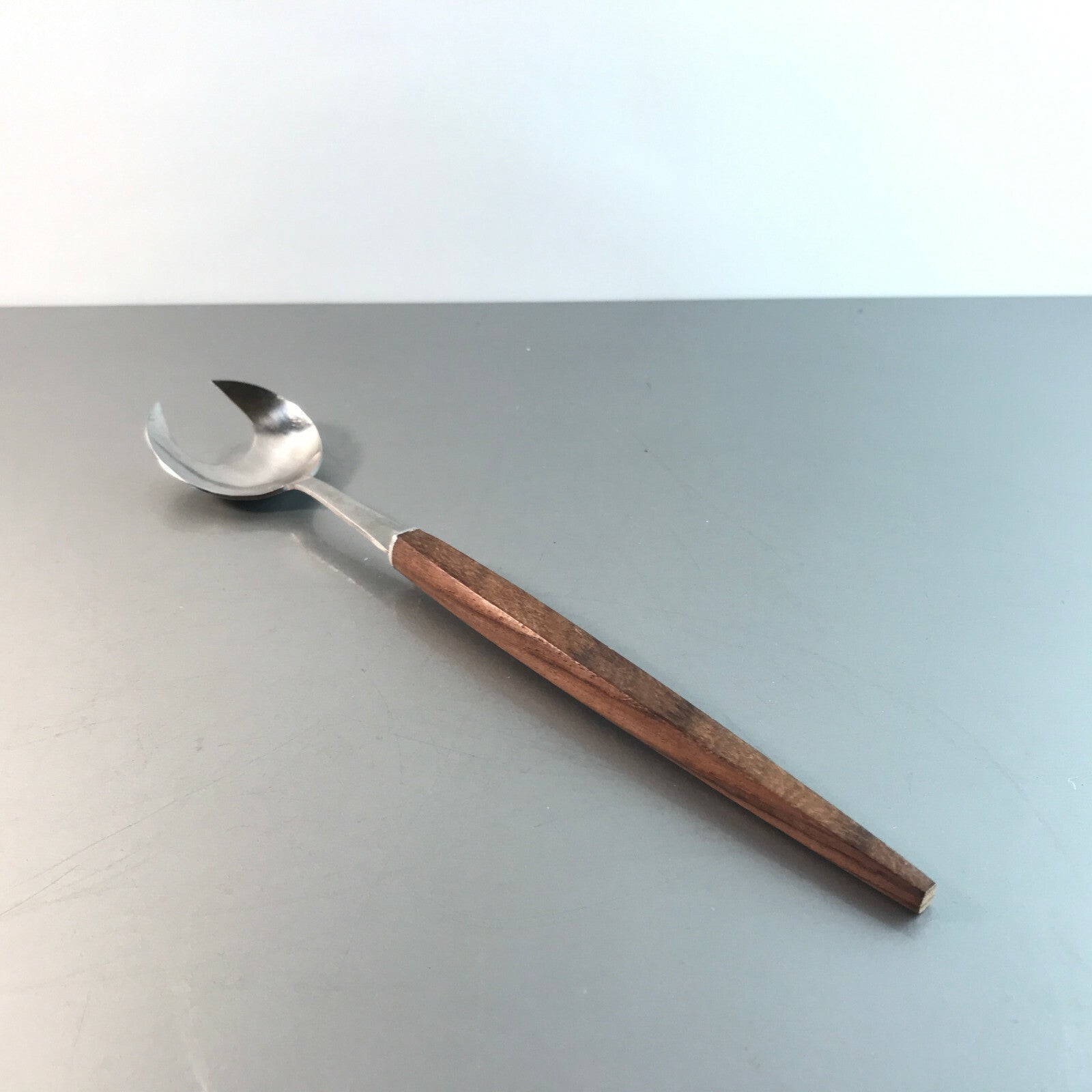 Vintage Löffel Salatbesteck Aufgebelöffel 50er 60er MID CENTURY 24,5 cm