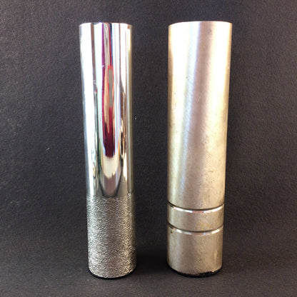 BSF Vase MID CENTURY versilbert 20,2 cm Silberauflage 60er 2er Set Vasen