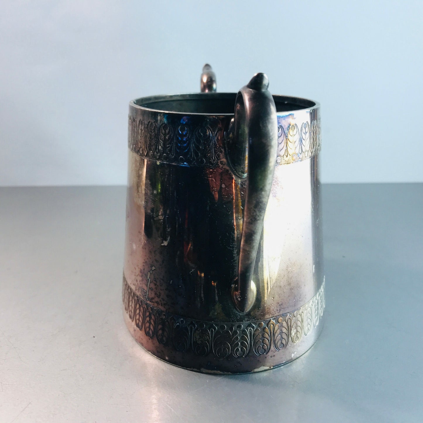 Vintage Dose Schale ohne Deckel versilbert punziert England
