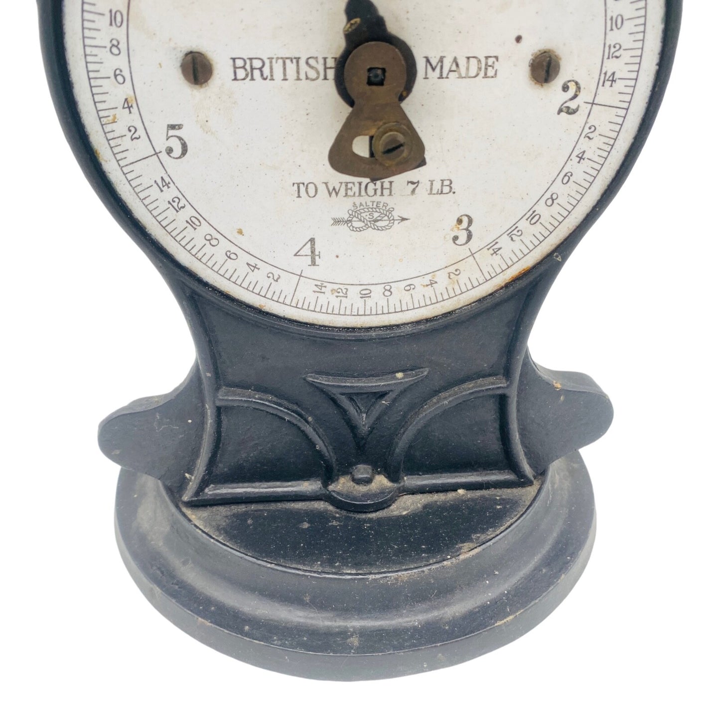 Salter Britische WAAGE Haushaltswaage Küchenwaage bis 7 Pfund (LB) Eisenschwarz