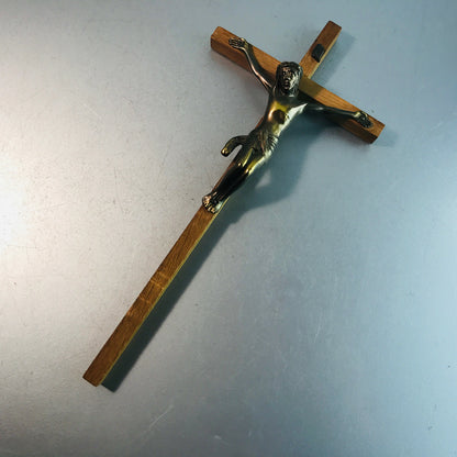 Kreuz Holz 32 cm Jesus am Kreuz Kruzifix Andenken an die Kommunion 