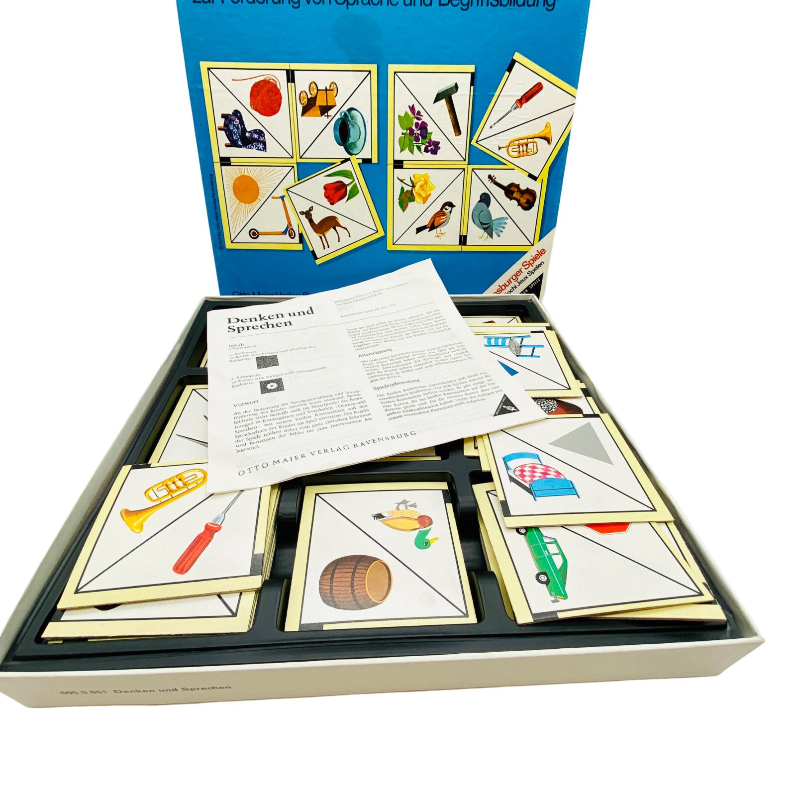 Denken und Sprechen Legespiele zur Föderung v. Sprache 70er Jahre Vintage