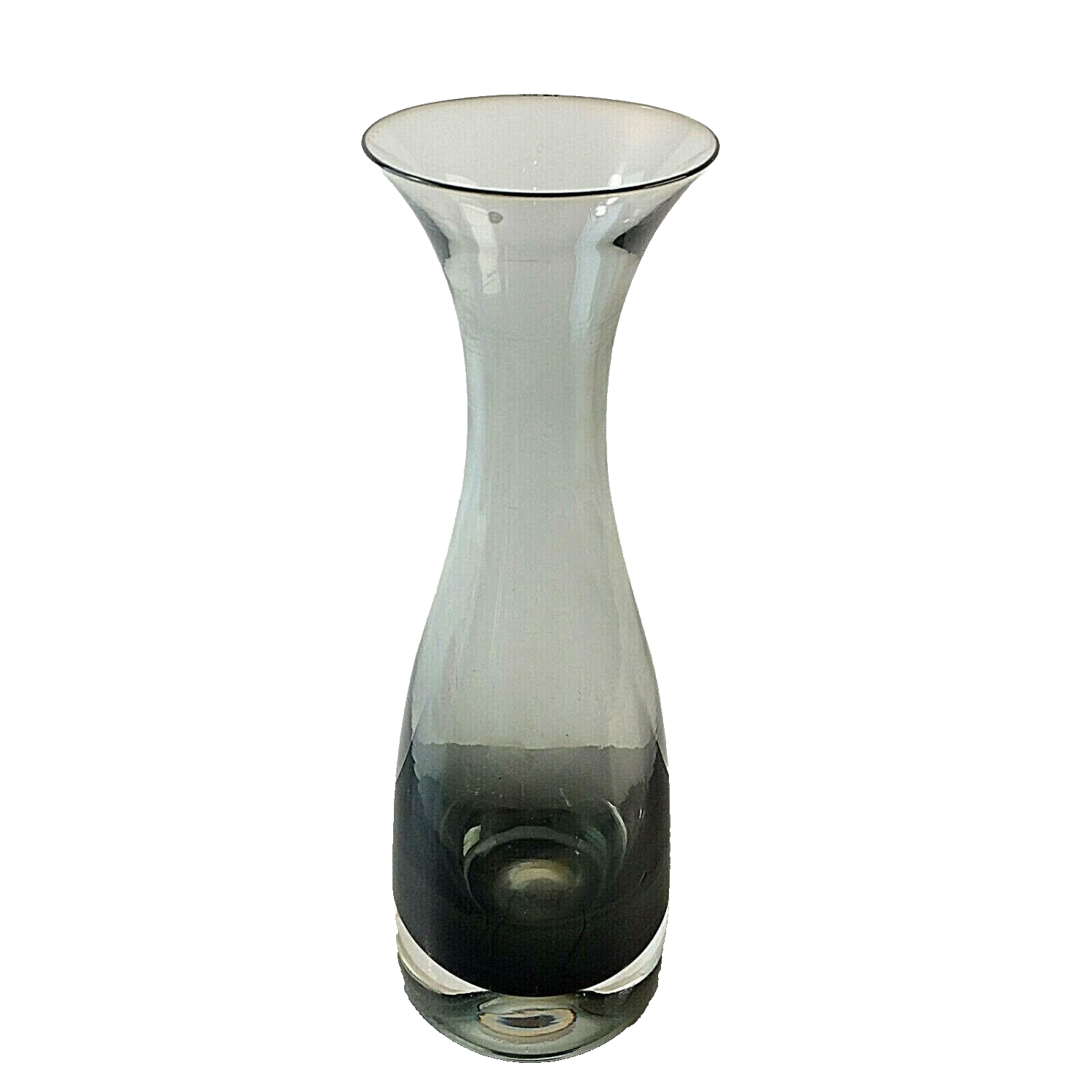 Rauchglas Vase 24,8 cm 50er 60er MID CENTURY Glas