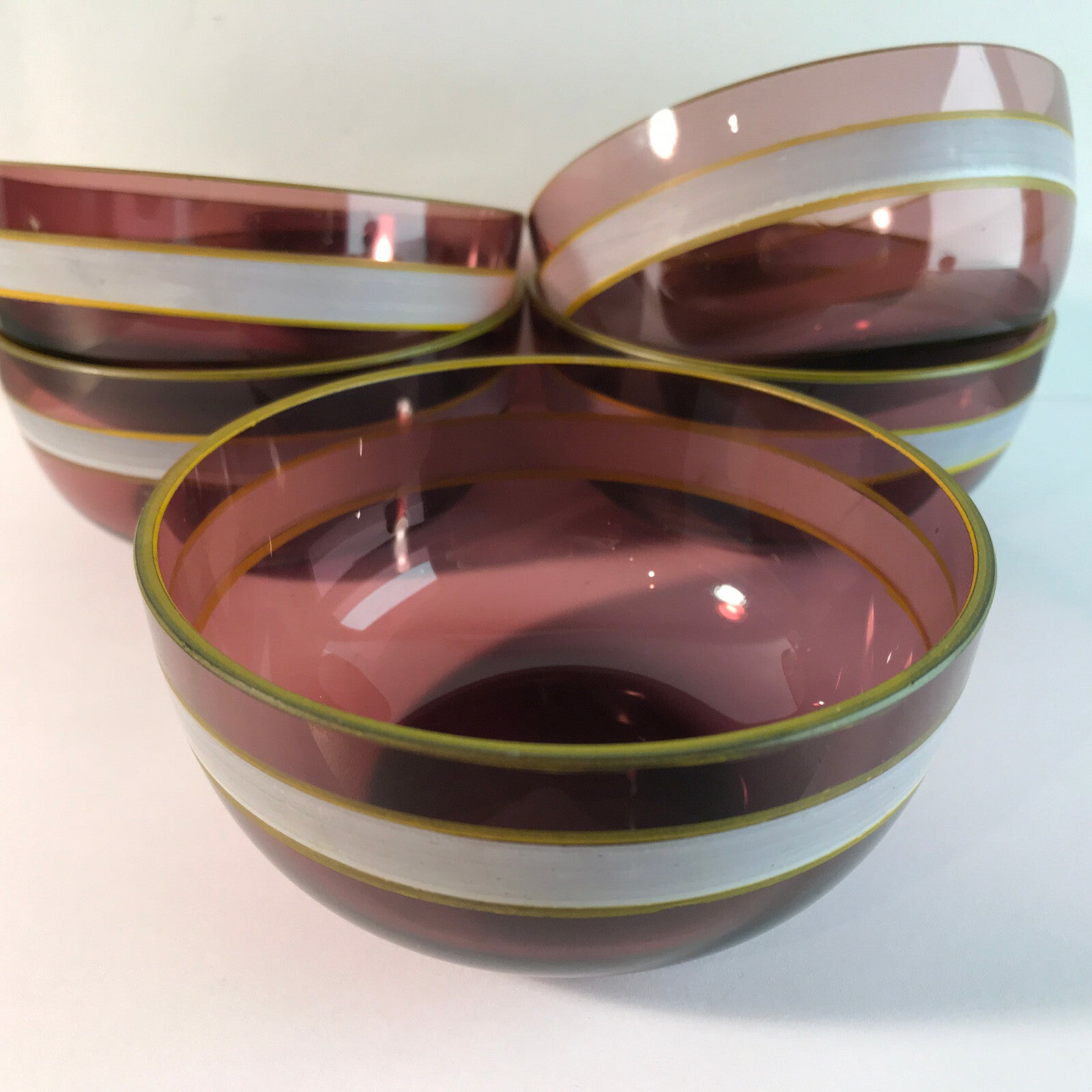 Lila Schälchen Schale 10,3 cm 50er 60er Vintage MID CENTURY Schüssel 
