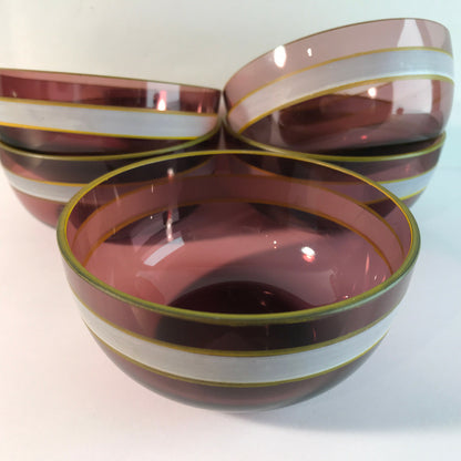 Lila Schälchen Schale 10,3 cm 50er 60er Vintage MID CENTURY Schüssel 